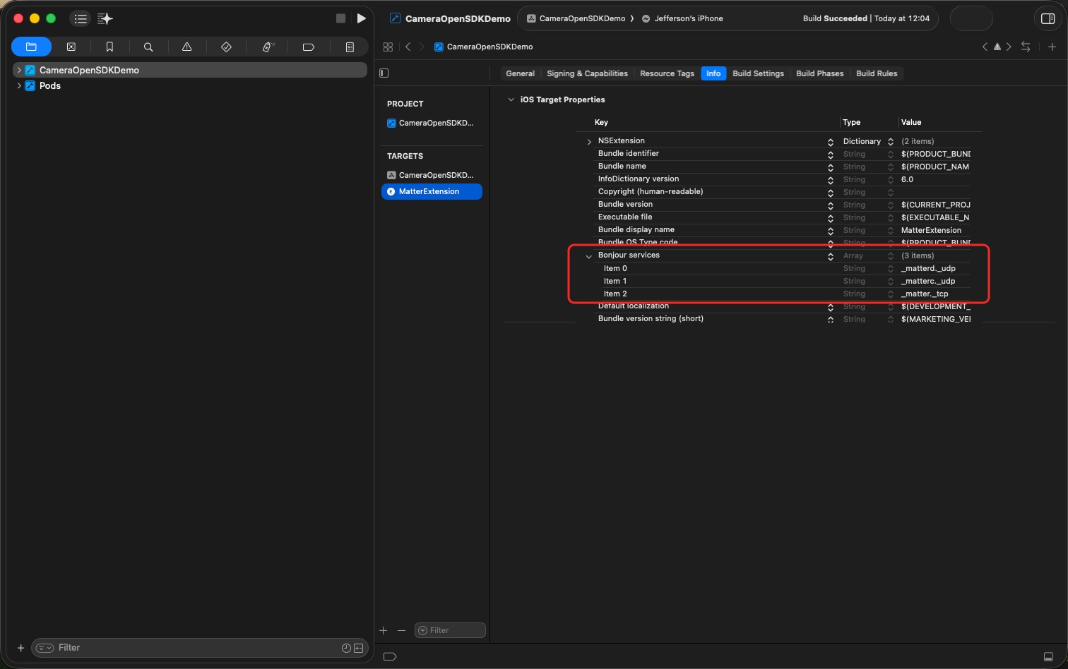 iOS_Matter_Extension_Bonjure_Service
